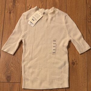 Uniqlo Cream Merino Wool Knitwear